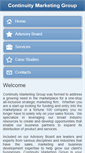 Mobile Screenshot of continuitymarketinggroup.com